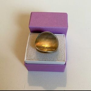 RLM Studio .925 Silver Concave Circle Ring